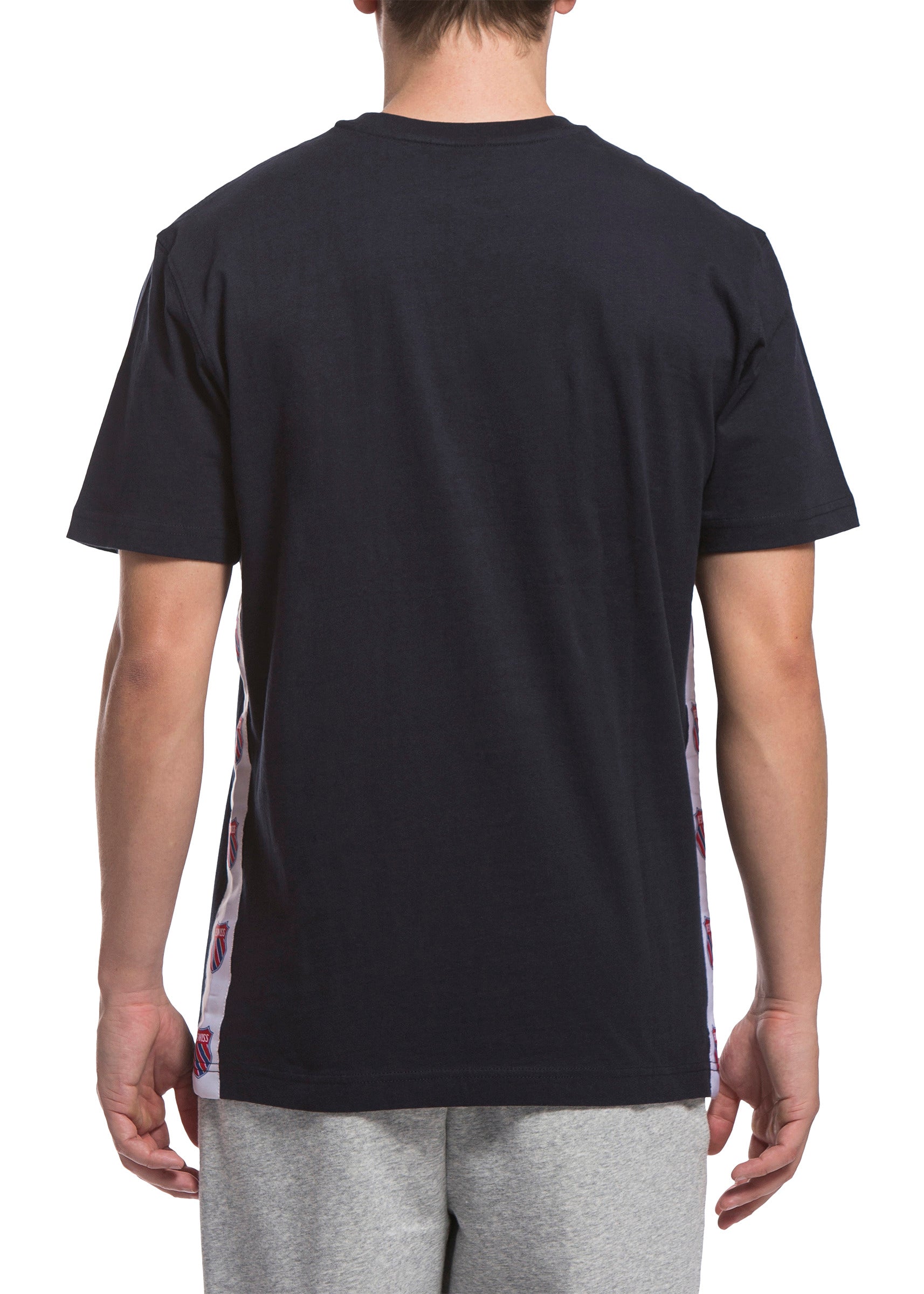 102438-400 men's navy badged tee