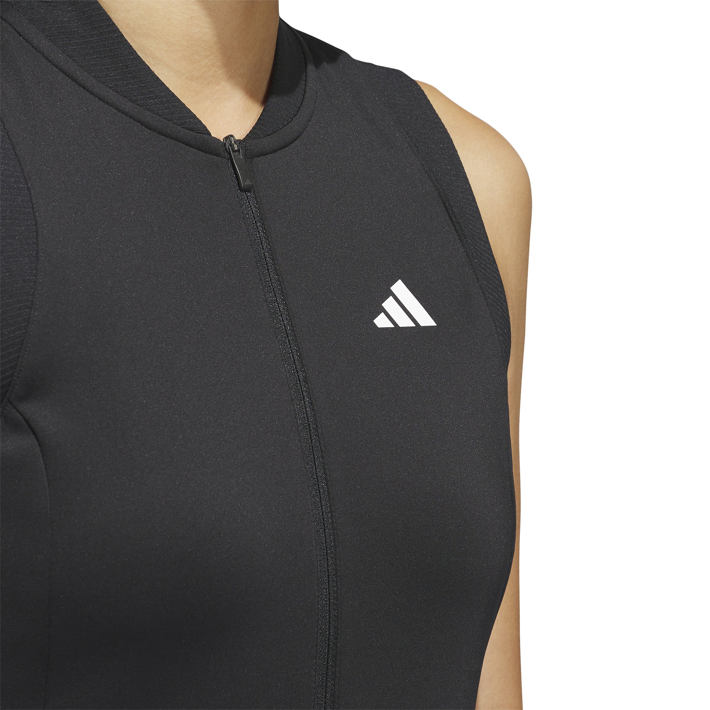 adidas Ultimate365 Sleeveless Golf Dress for Women in Black SS24