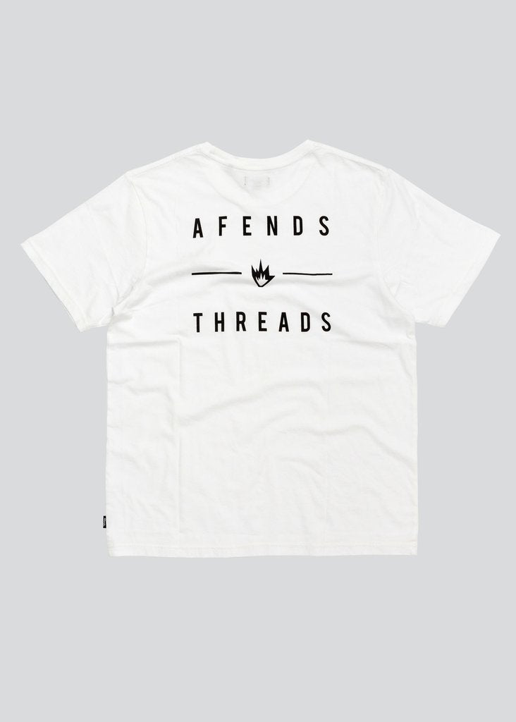 Afends White Standard Fit Tee - M183010