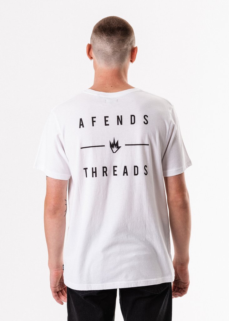 Afends White Standard Fit Tee - M183010