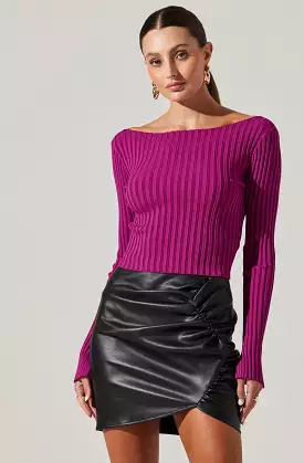 Alessandra Ribbed Knit Sweater - Shop Now