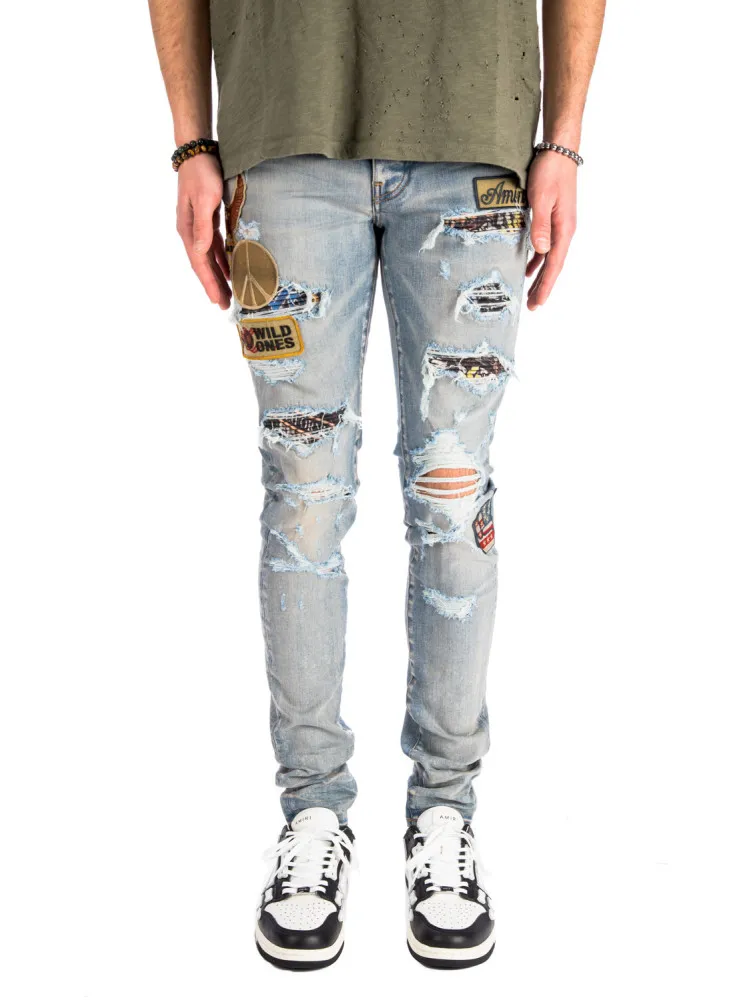 Credomen Amiri Biker Patch Jeans