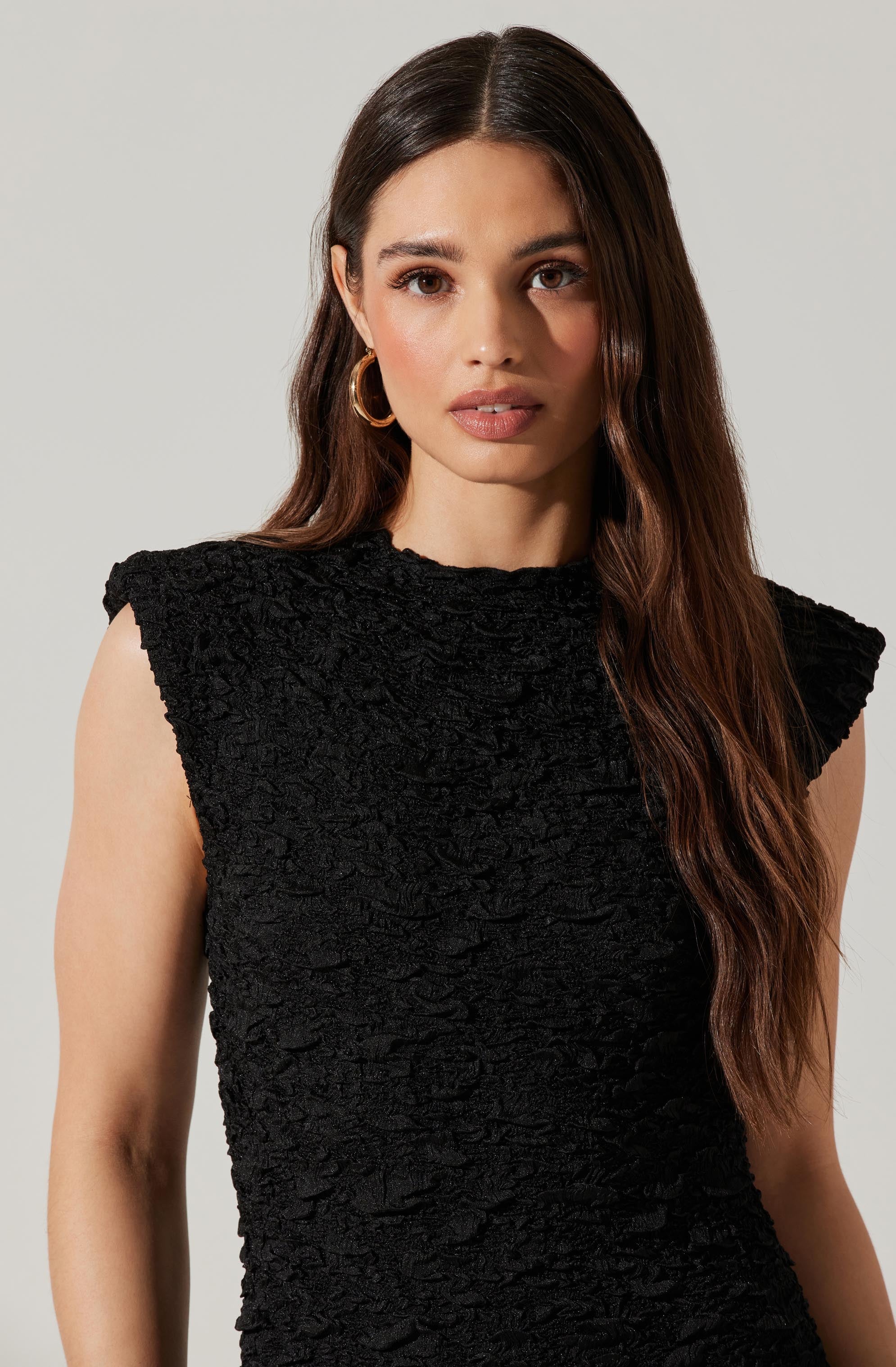 Annika Crinkled Popcorn Mini Dress - Best Discounts & Deals