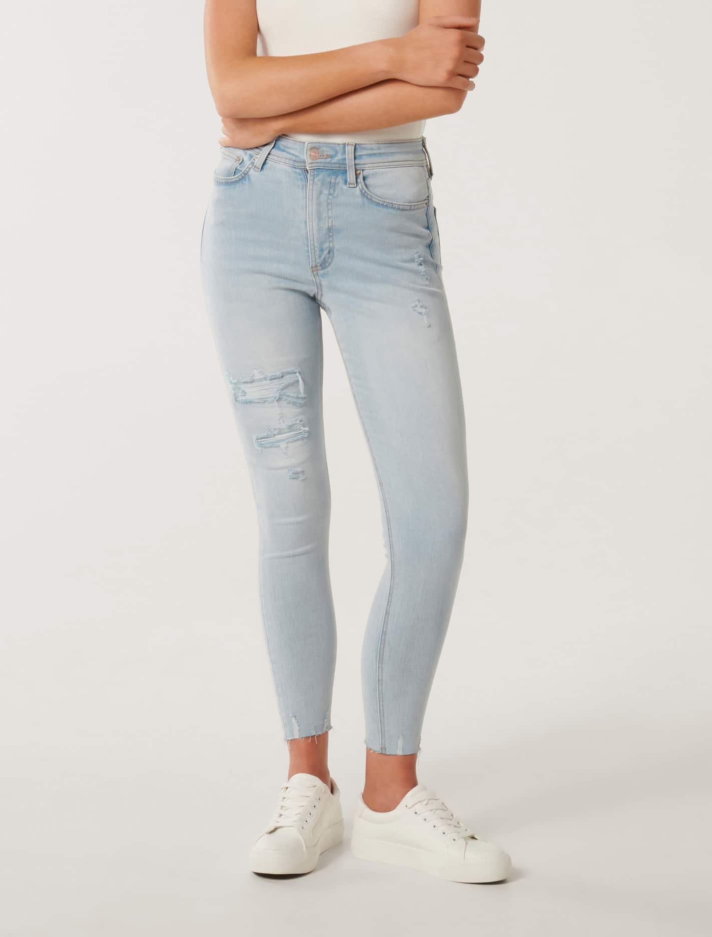 Ashley Ankle Skinny Jeans Mid-Rise