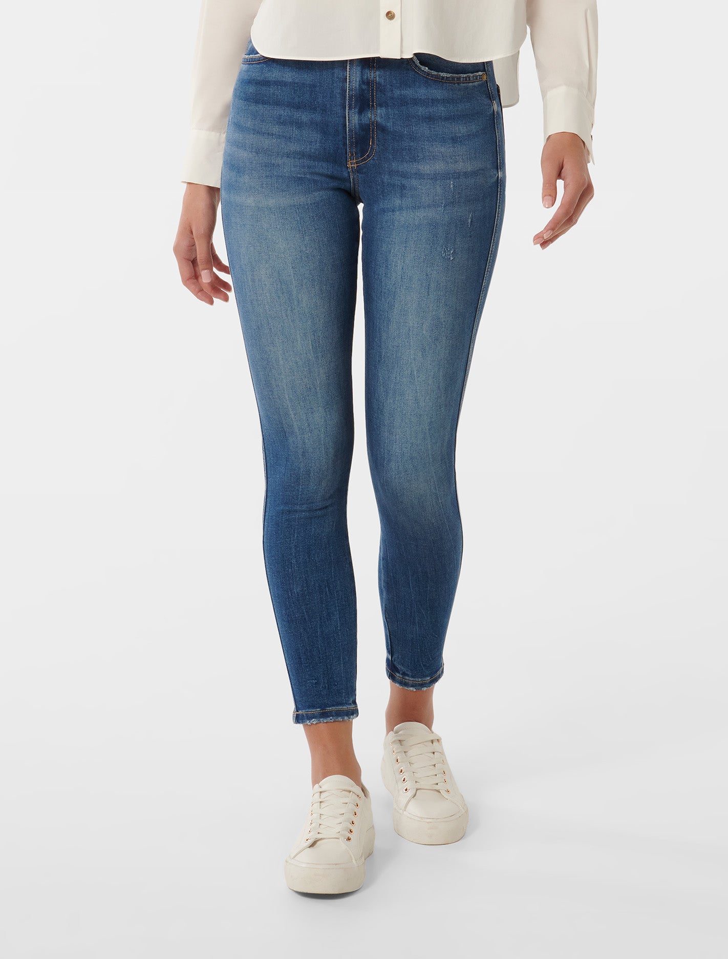 Ashley Mid-Rise Ankle Skinny Denim Jeans