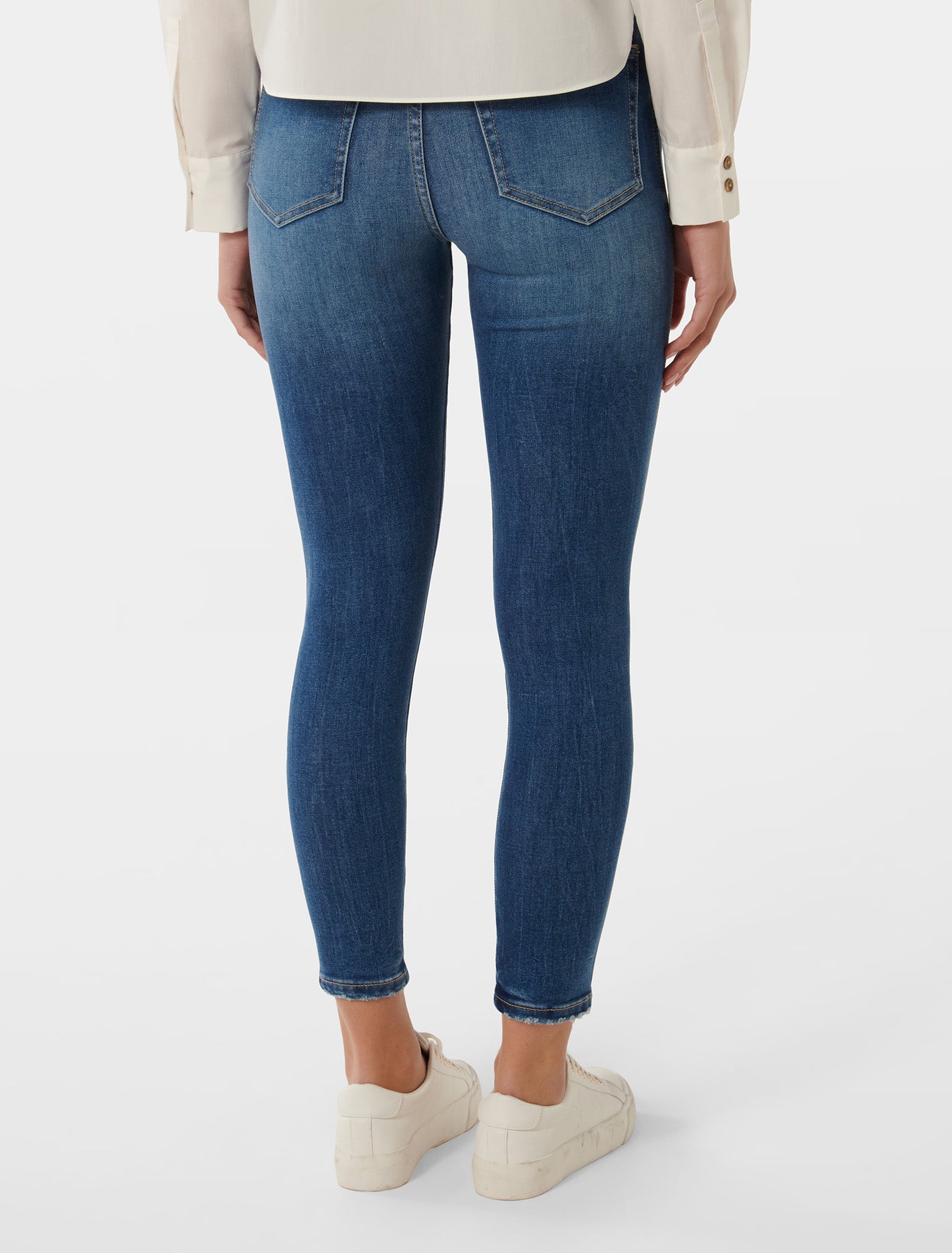 Ashley Mid-Rise Ankle Skinny Denim Jeans