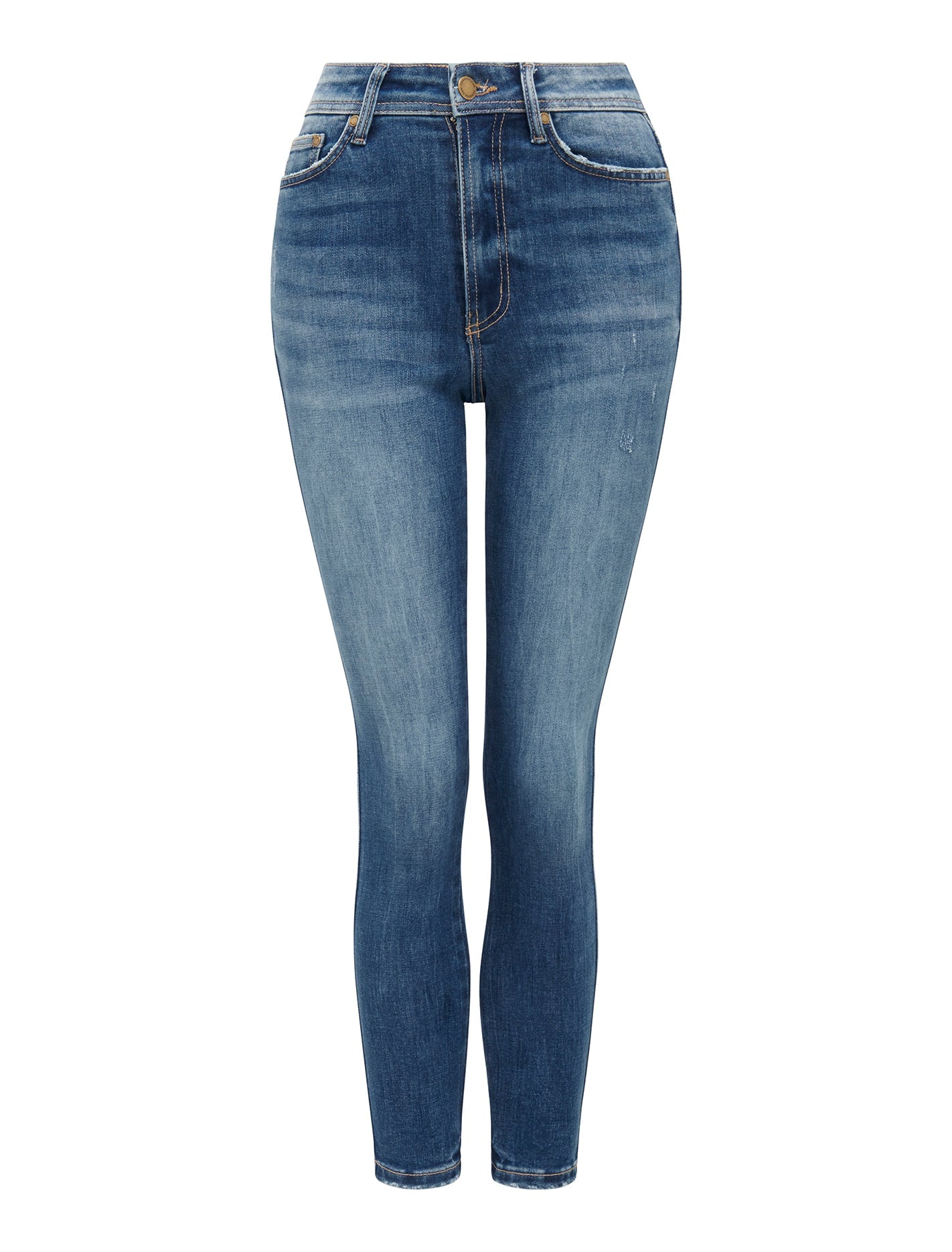 Ashley Mid-Rise Ankle Skinny Denim Jeans