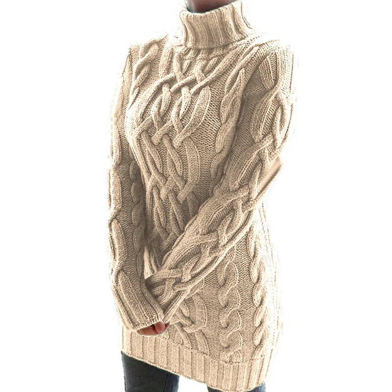 Ashore Autumn Winter Thickened Lapel Retro Thick Women's Sweater