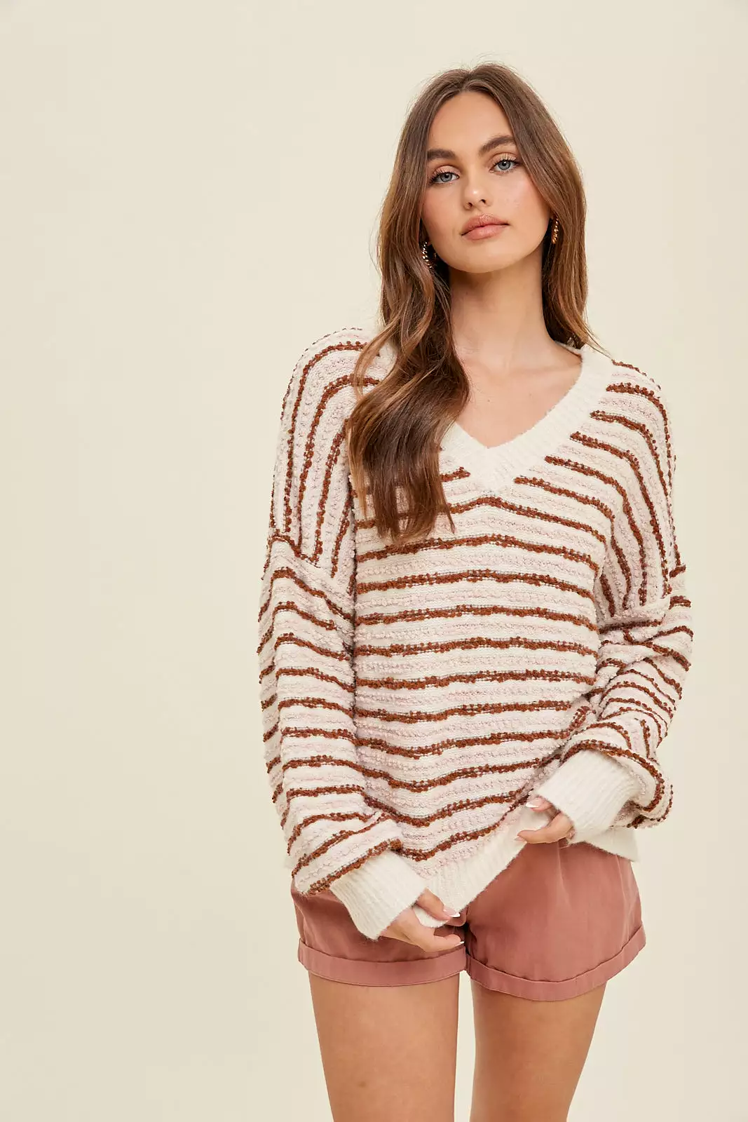 Aurelia V-Neck Sweater optimized for better search engine visibility.