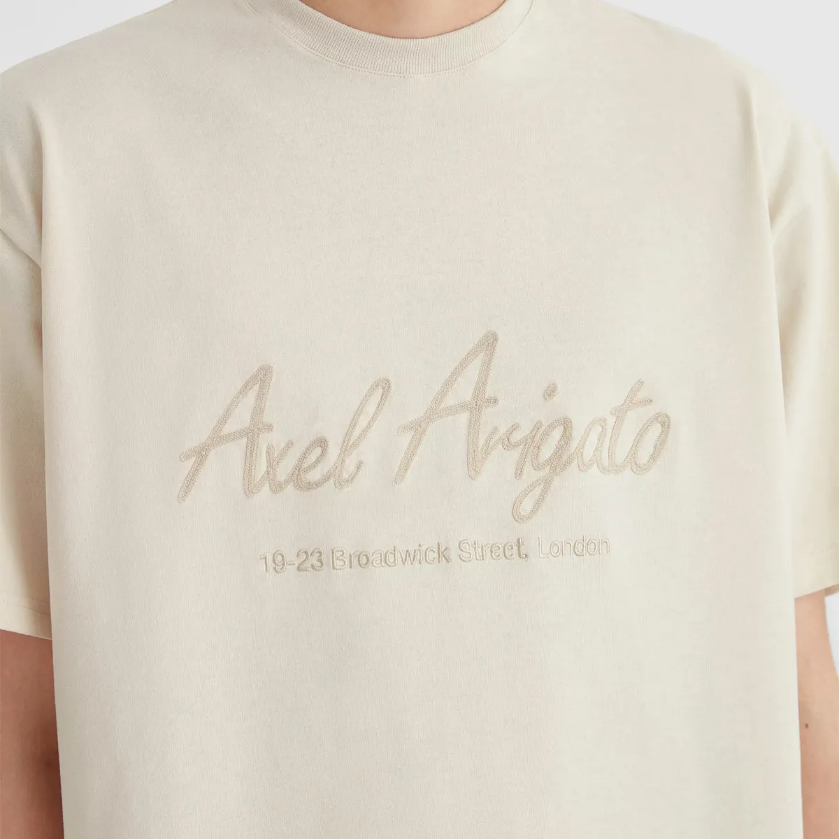 Axel Arigato Pale Beige Court T-Shirt