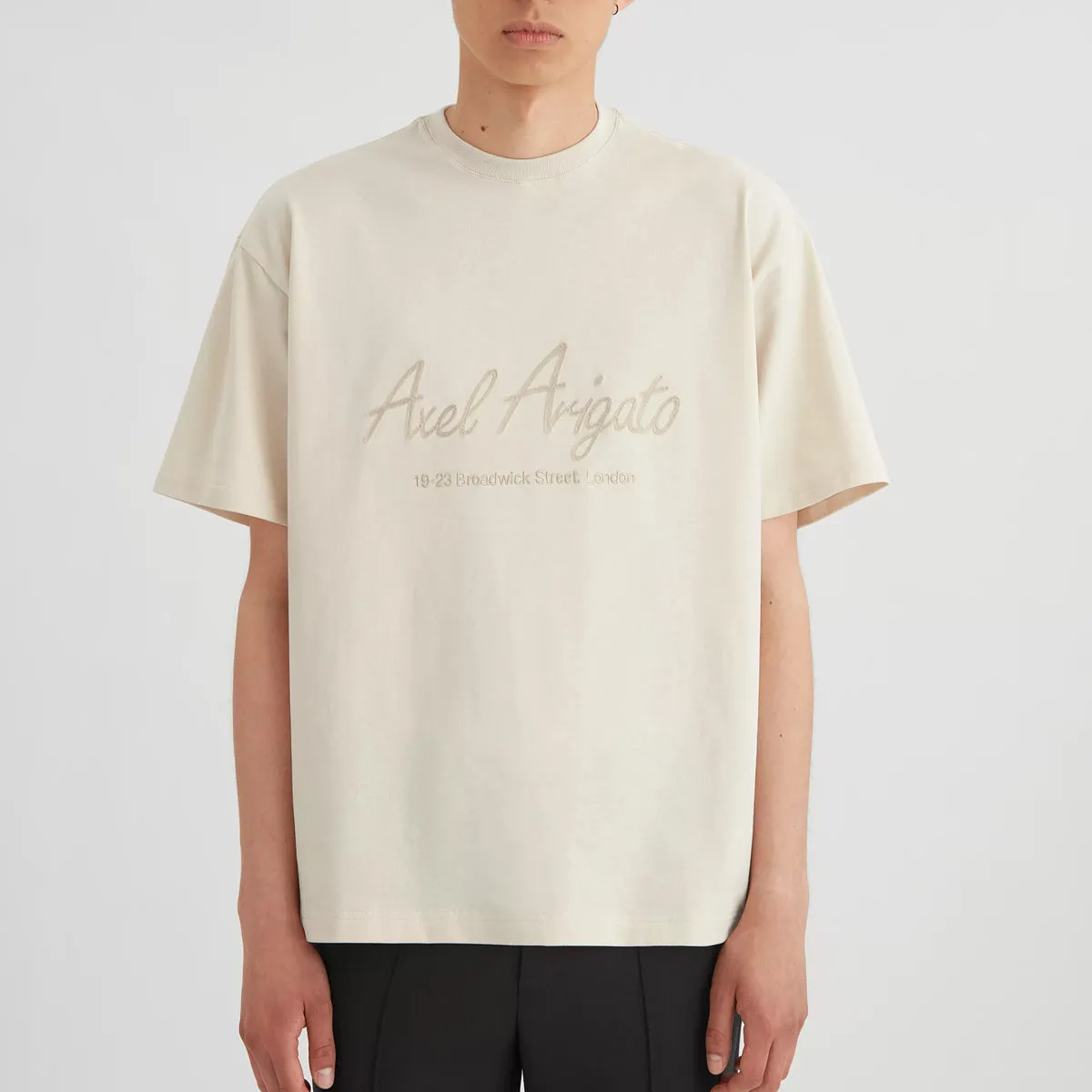 Axel Arigato Pale Beige Court T-Shirt