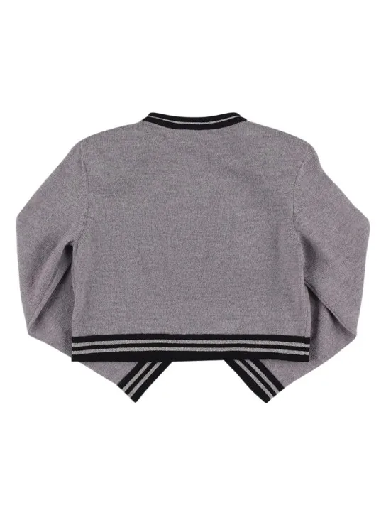 Balmain Logo wool knit sweater - Shop Now