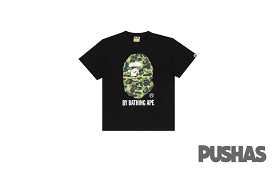 Bape ABC Camo Bathing Ape Tee, Black Green.