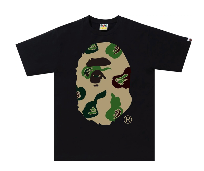 BAPE Camo Big Ape Head T-shirt Black Beige - Shop Now!