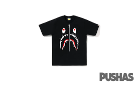 Bape Camo Shark T-Shirt - Black, 2018