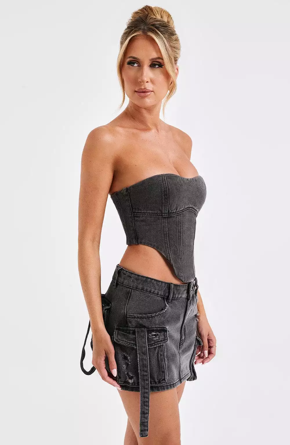 billie mini skirt black wash - google seo