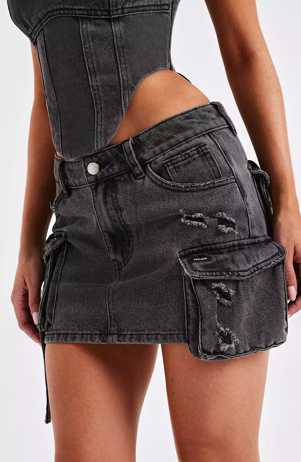 billie mini skirt black wash - google seo