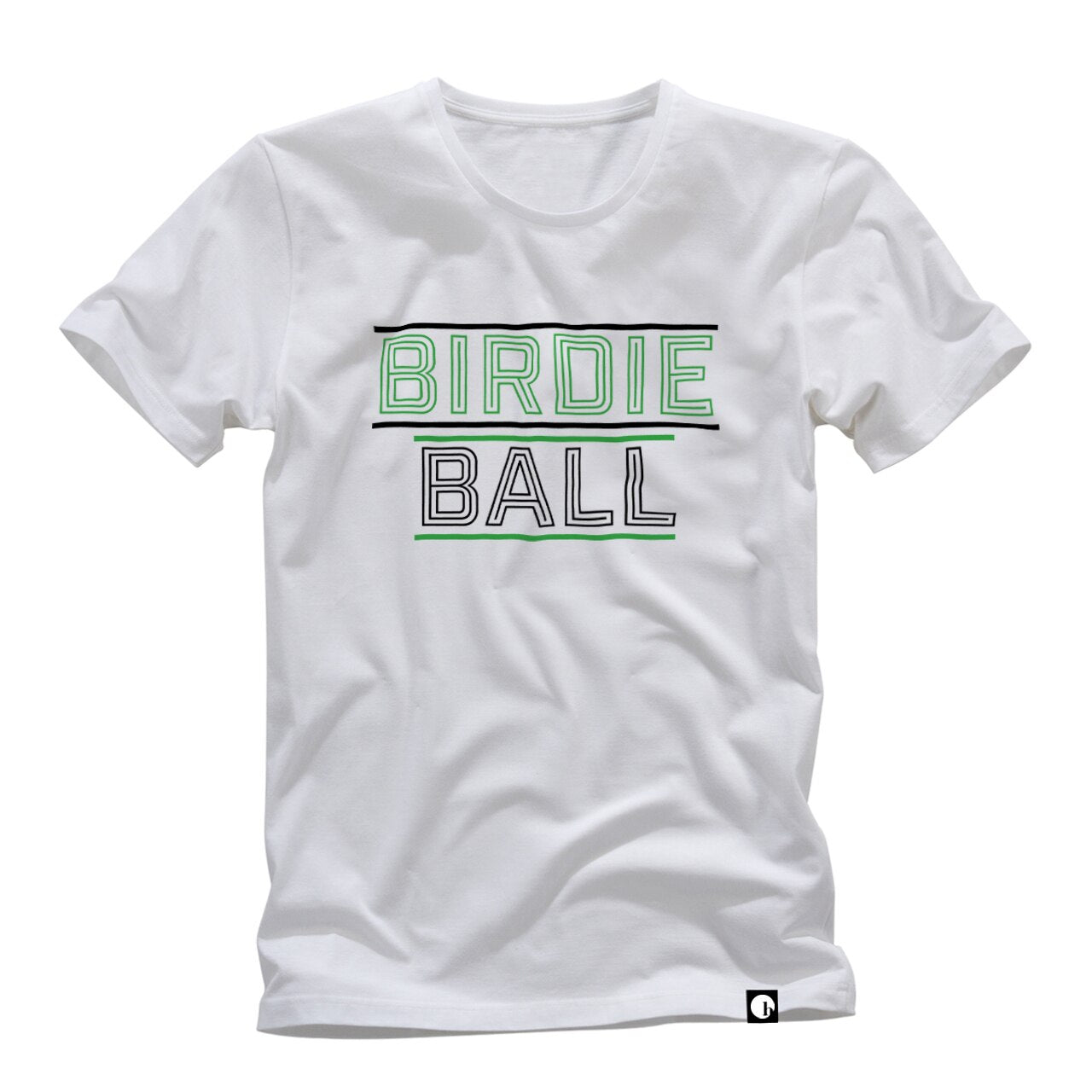 BirdieBall T-Shirt for Both Men and Women in White.