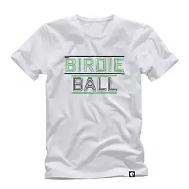 BirdieBall T-Shirt for Both Men and Women in White.