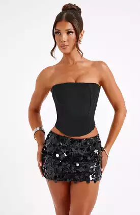 Black Anissa Mini Skirt