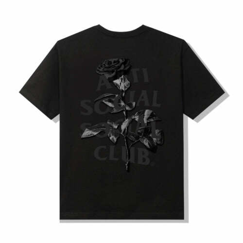 Black Anti Social Social Club Hell O Rose Tee