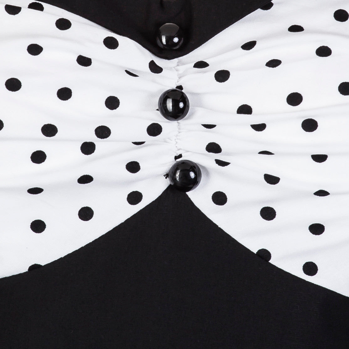 Black Polka Dot Swing Dress