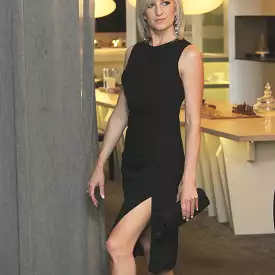 Black Sleeveless Dress with Side Knot - Buy Now