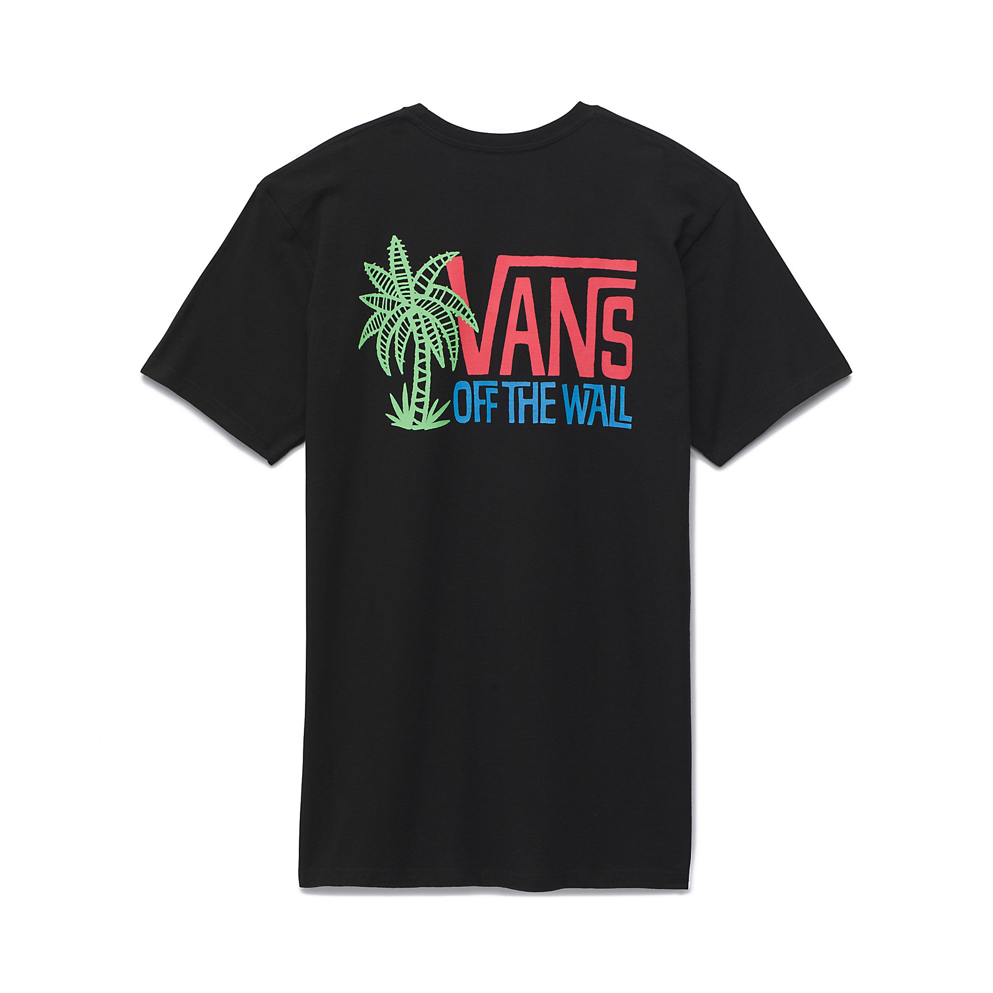 Black Vans Palm Lines Short Sleeve Tee