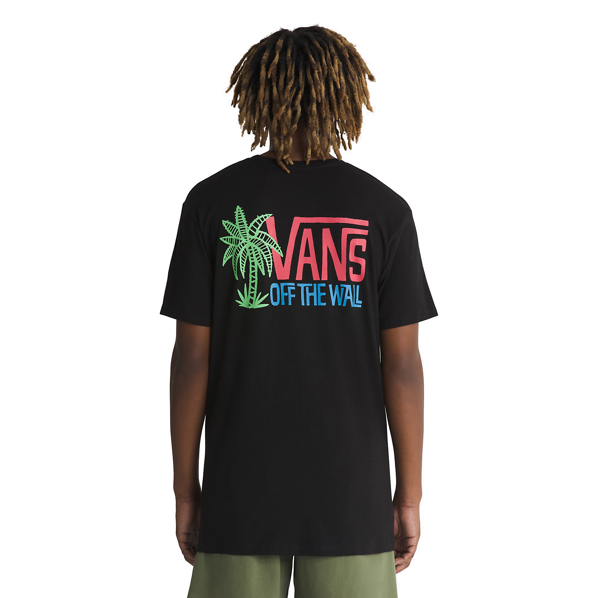 Black Vans Palm Lines Short Sleeve Tee