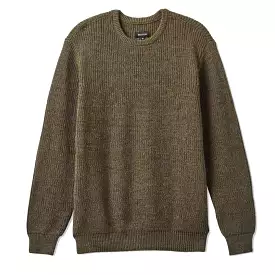 Brixton Heather Brown Crew Sweater