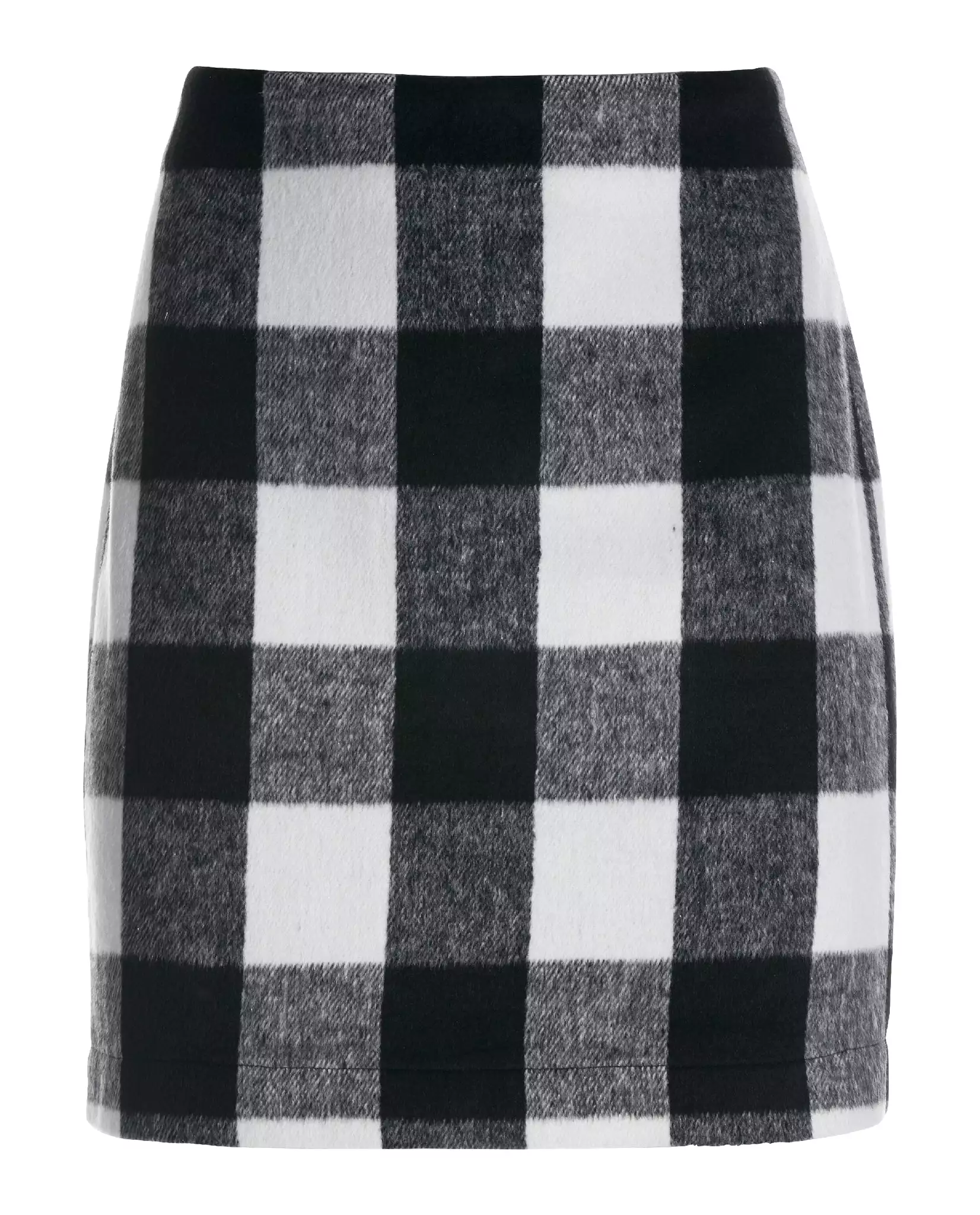 Buffalo Check Skirt White/Black