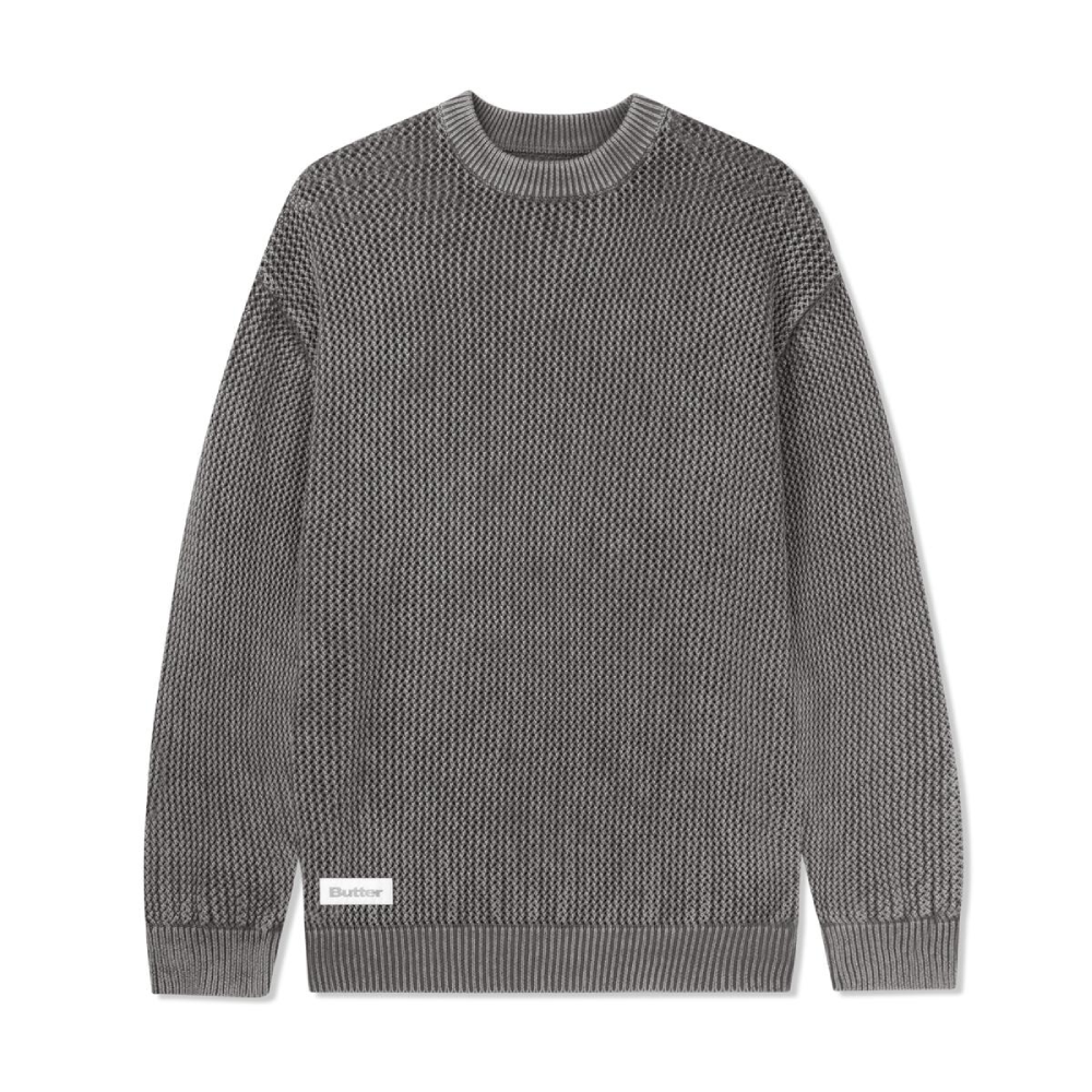 Butter Goods Knitted Sweater - Washed Brown