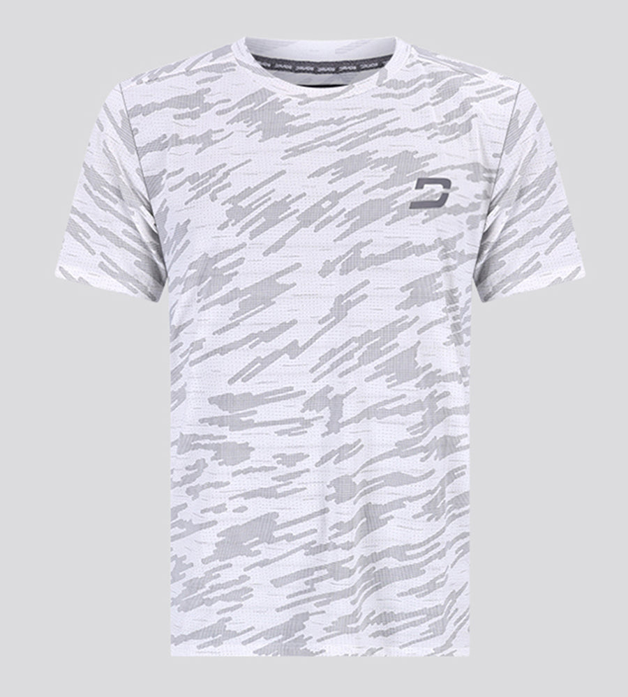 camouflage sports t-shirt - white