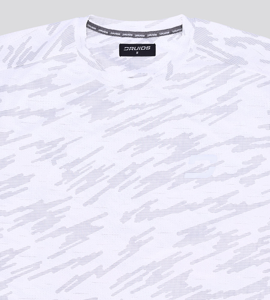 camouflage sports t-shirt - white