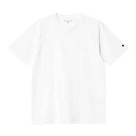 Carhartt WIP Base T-Shirt - White/Black: Key SEO terms: Carhartt WIP, base t-shirt, white, black.