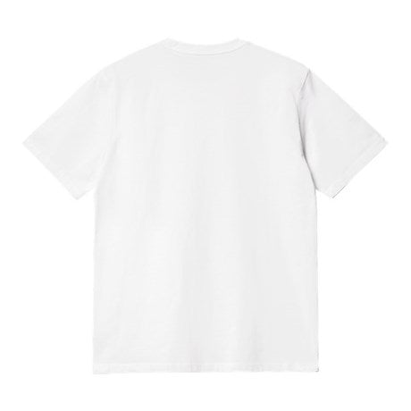 Carhartt WIP Base T-Shirt - White/Black: Key SEO terms: Carhartt WIP, base t-shirt, white, black.