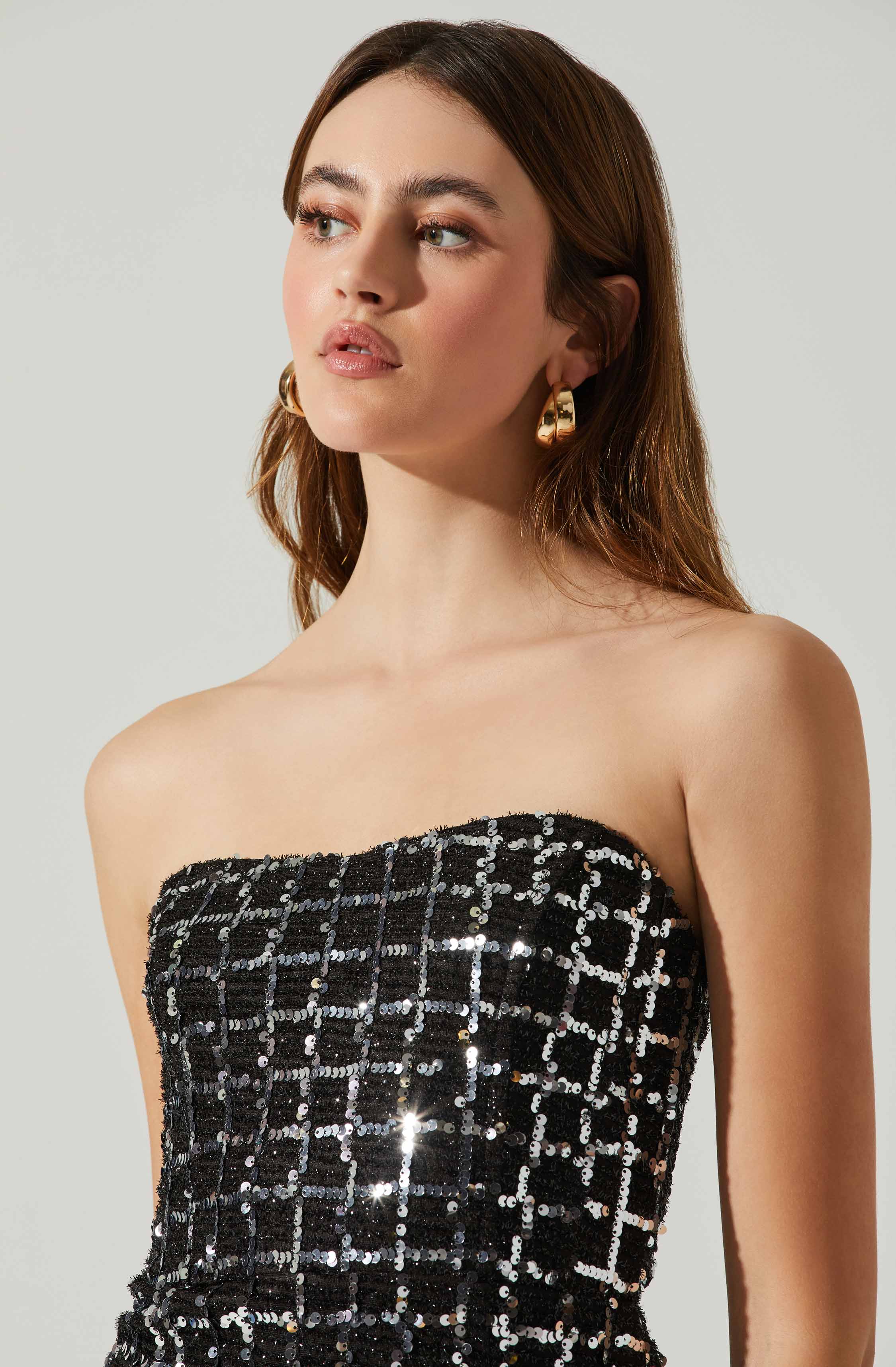 Carmen Sequin Mini Dress