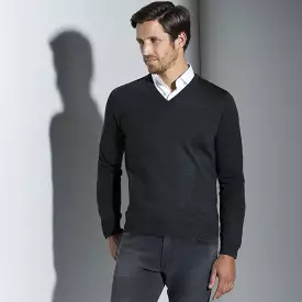 Charcoal V-Neck Sweater - Shop Now