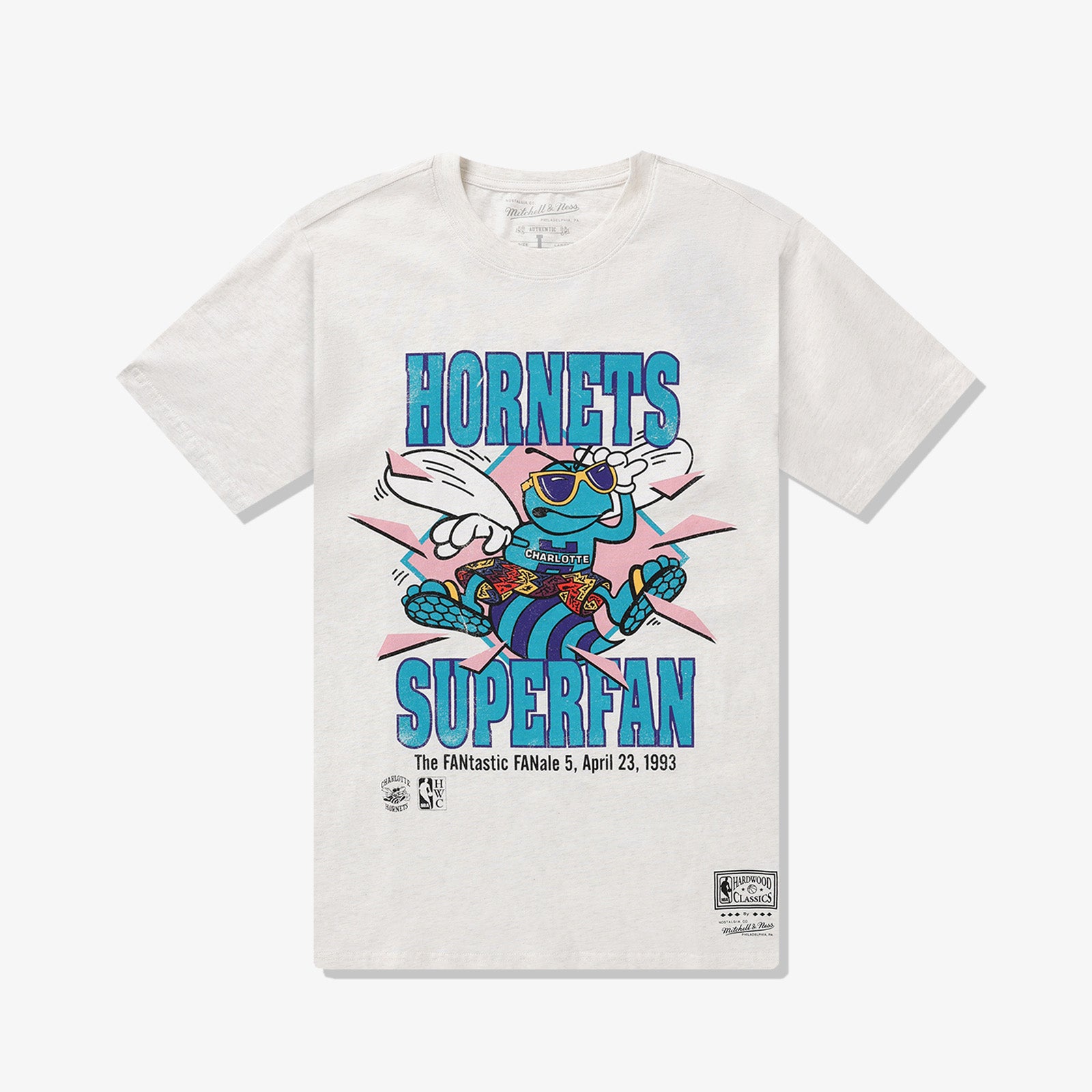 Charlotte Hornets T-Shirt - White Marle