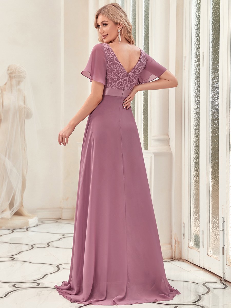 Chiffon V-Neck Dress – Size 22 – Style 58501