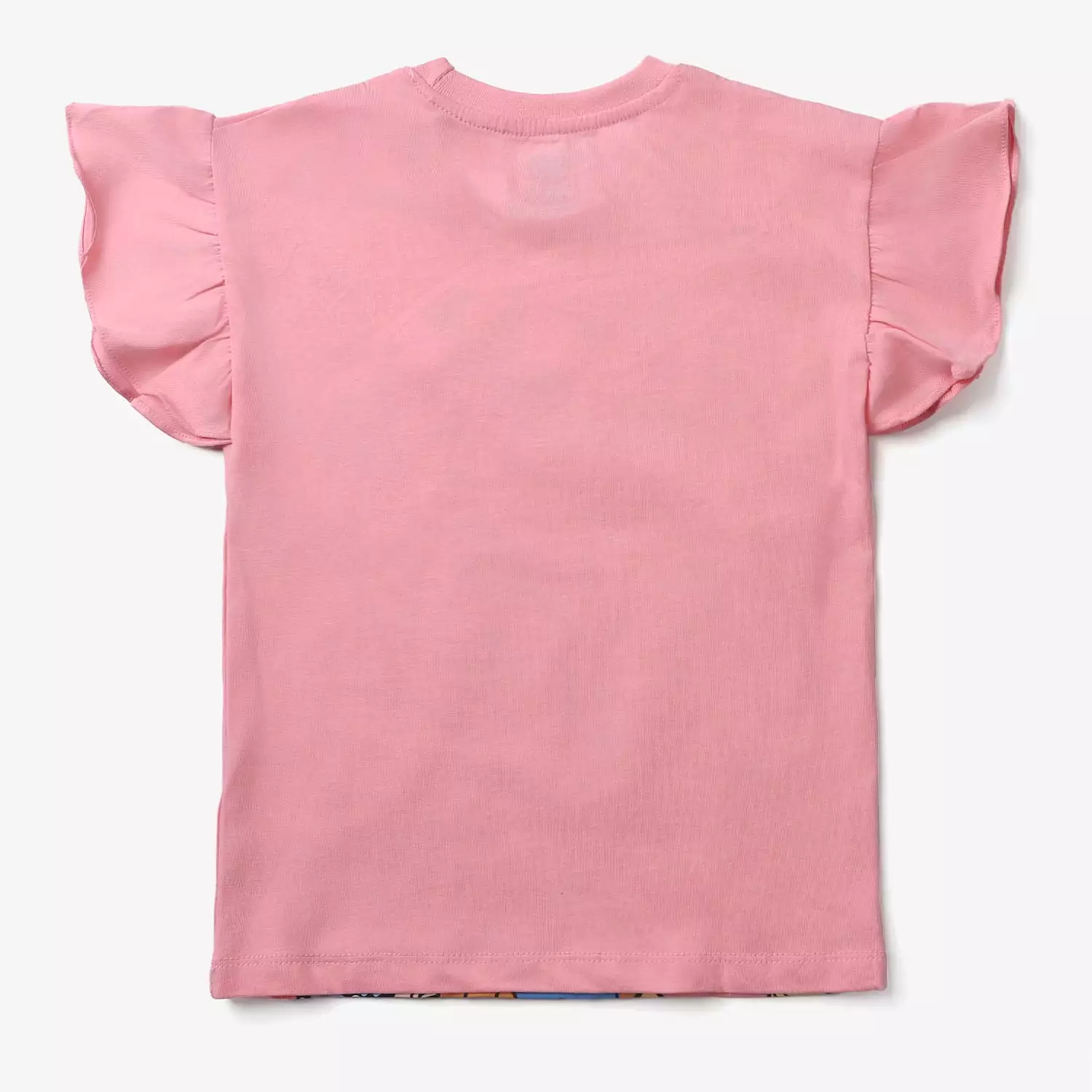 Cotton Jersey Princess T-Shirt for Girls - Hot Pink