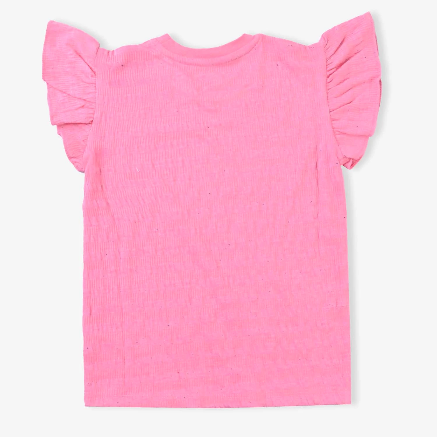 Cotton Jersey T-Shirt for Girls - Hot Pink