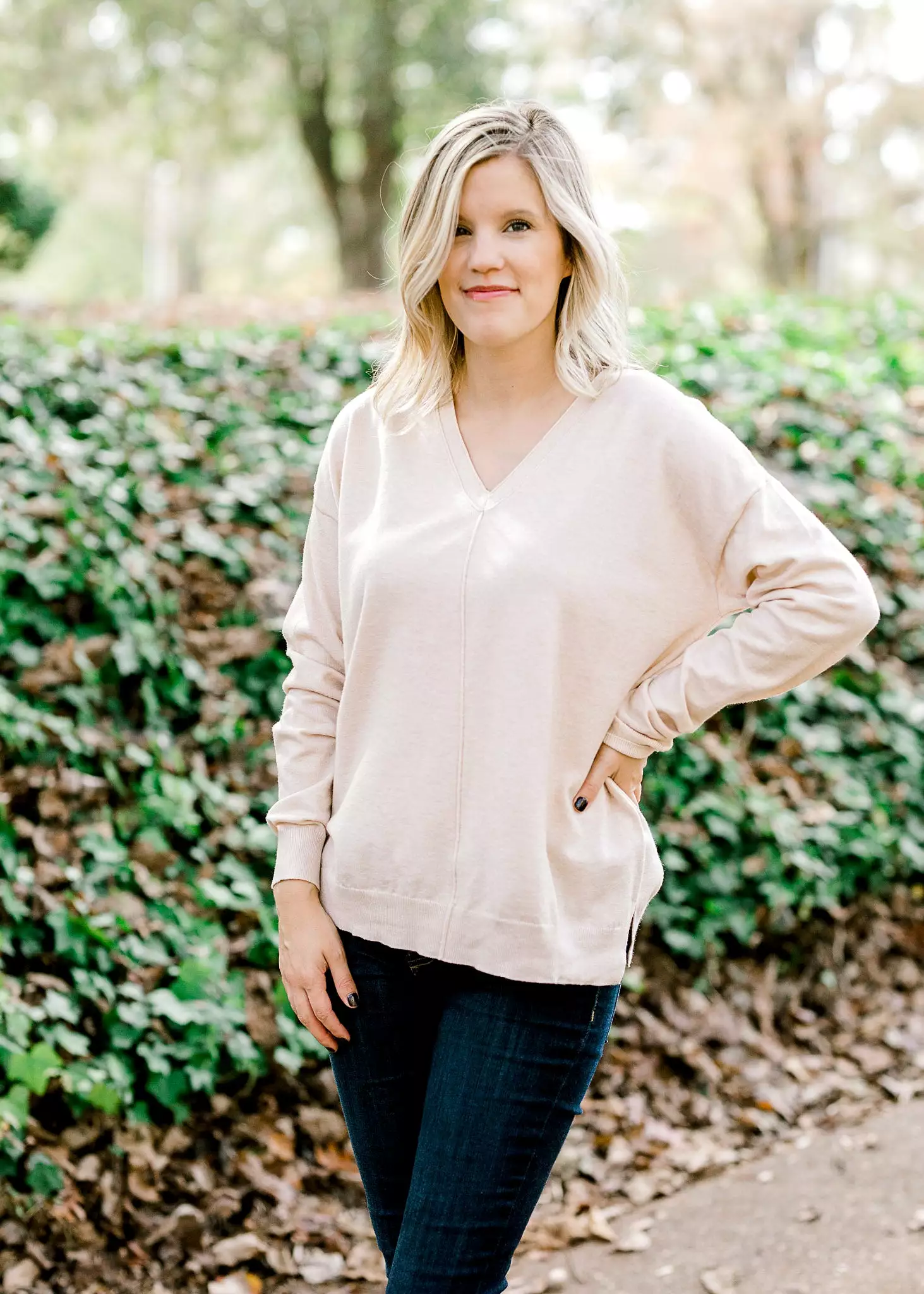 Cream of the Crop V-Neck Sweater