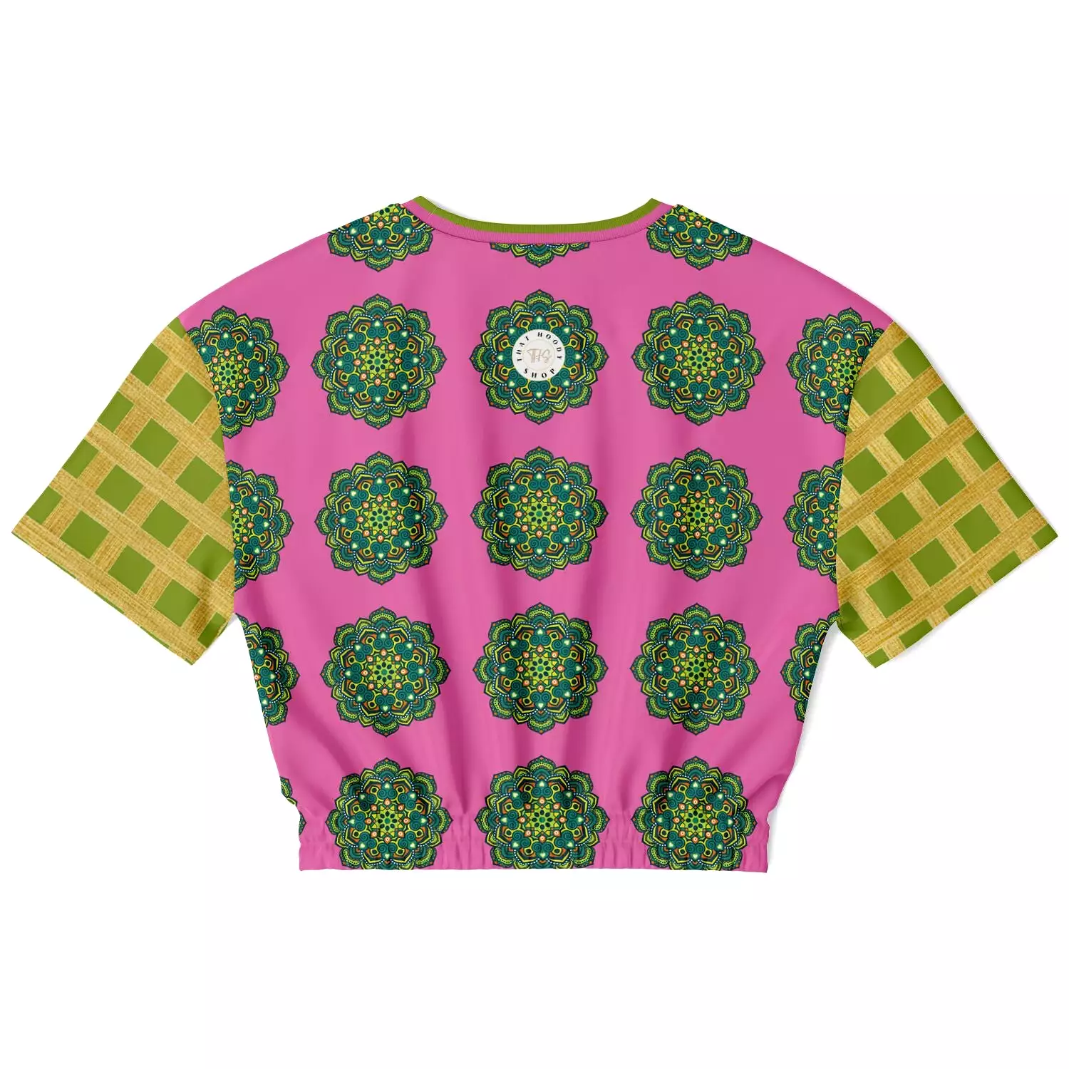 Cropped Eco-Poly Jambalaya Sweater - Short Sleeve