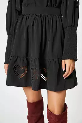 Cut-out Short Skirt