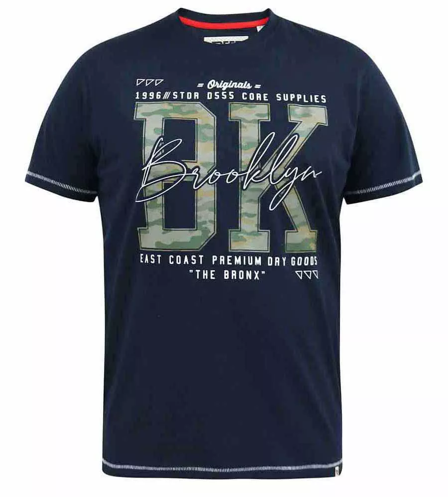 D555 Men's Brooklyn Camouflage Printed T-Shirt (Hardwick)