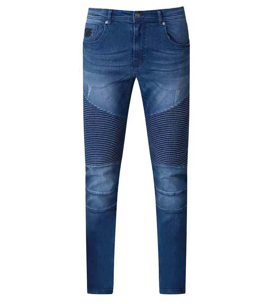 D555 Men's Biker Style Jeans - ABRAMS