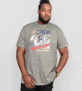 Big & Tall Extreme Ski Printed T-Shirt (PADDINGTON) by D555