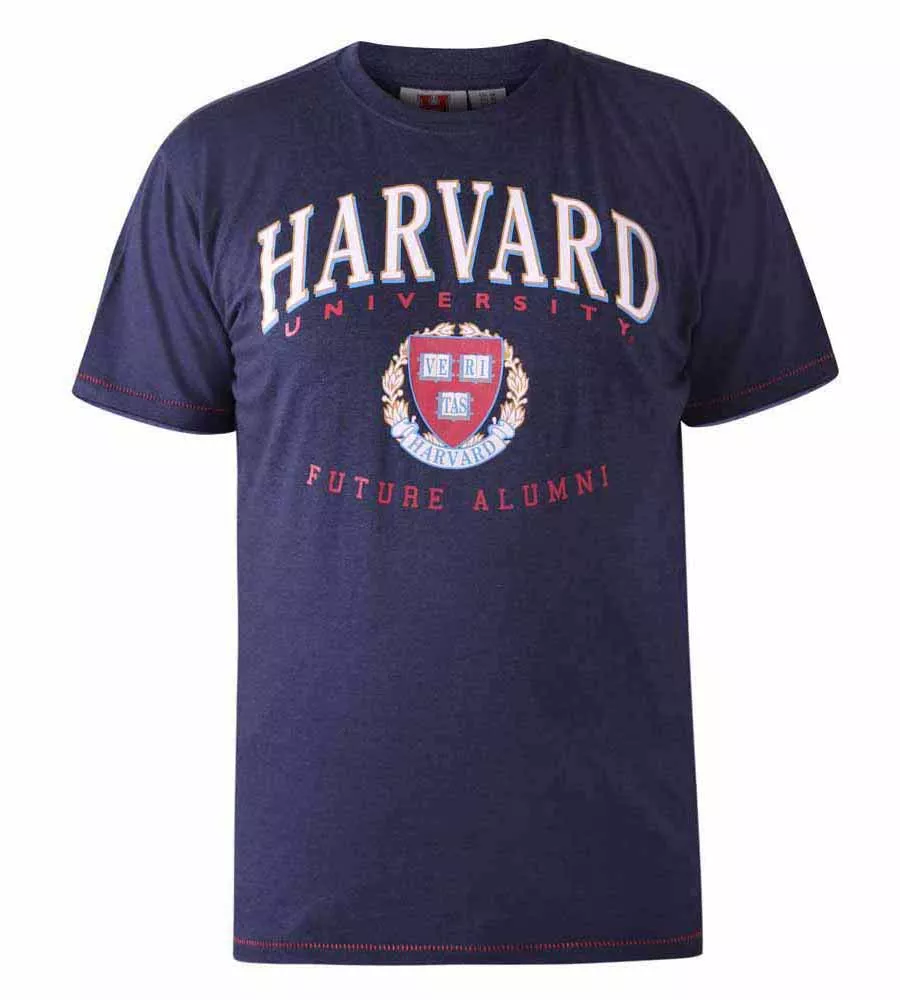 D555 Big Men's Harvard University T-Shirt (Officially Licensed Stapleford)