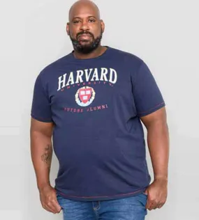 D555 Big Men's Harvard University T-Shirt (Officially Licensed Stapleford)